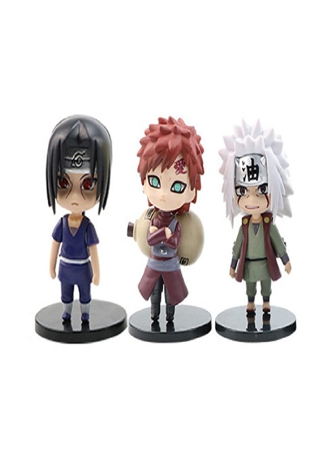 AUGEN Naruto Action Figure Limited Edition for Car Dashboard, Decoration, Cake, Office Desk & Study Table (12cm)(Pack of 6) -B - Image 5
